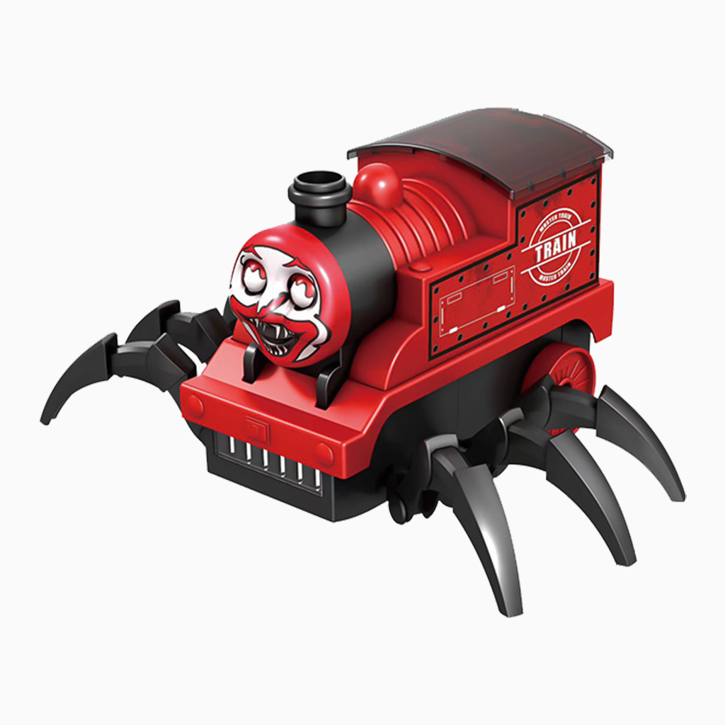 YOTOY Horror Charles Train Electric Omnidirectional Light Toy for Boys - Wholesale Halloween Gift Idea