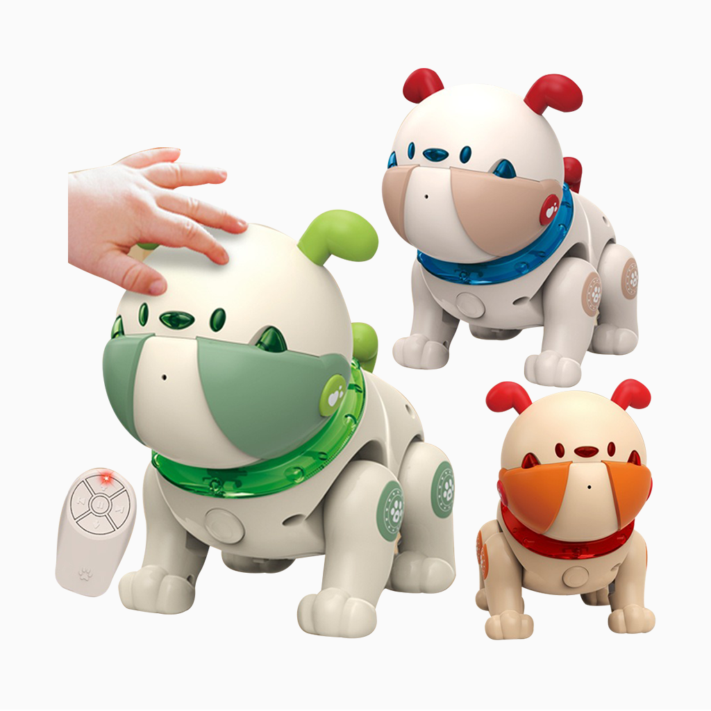 YOTOY Smart AI Voice Dog for Kids - Touch Sensor, Record & Repeat, Remote Control, Educational Robotic Puppy Toy