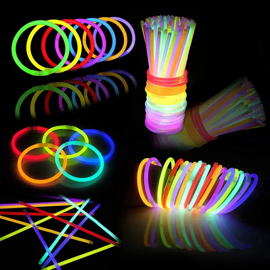 Yotoy Glow Sticks Bulk 8" Bracelets Necklaces