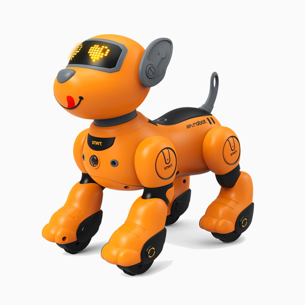 YOTOY 2.4GHz Smart Voice-Controlled RC Robot Dog - Programmable Dancing Tricks, Electronic Pet for Kids