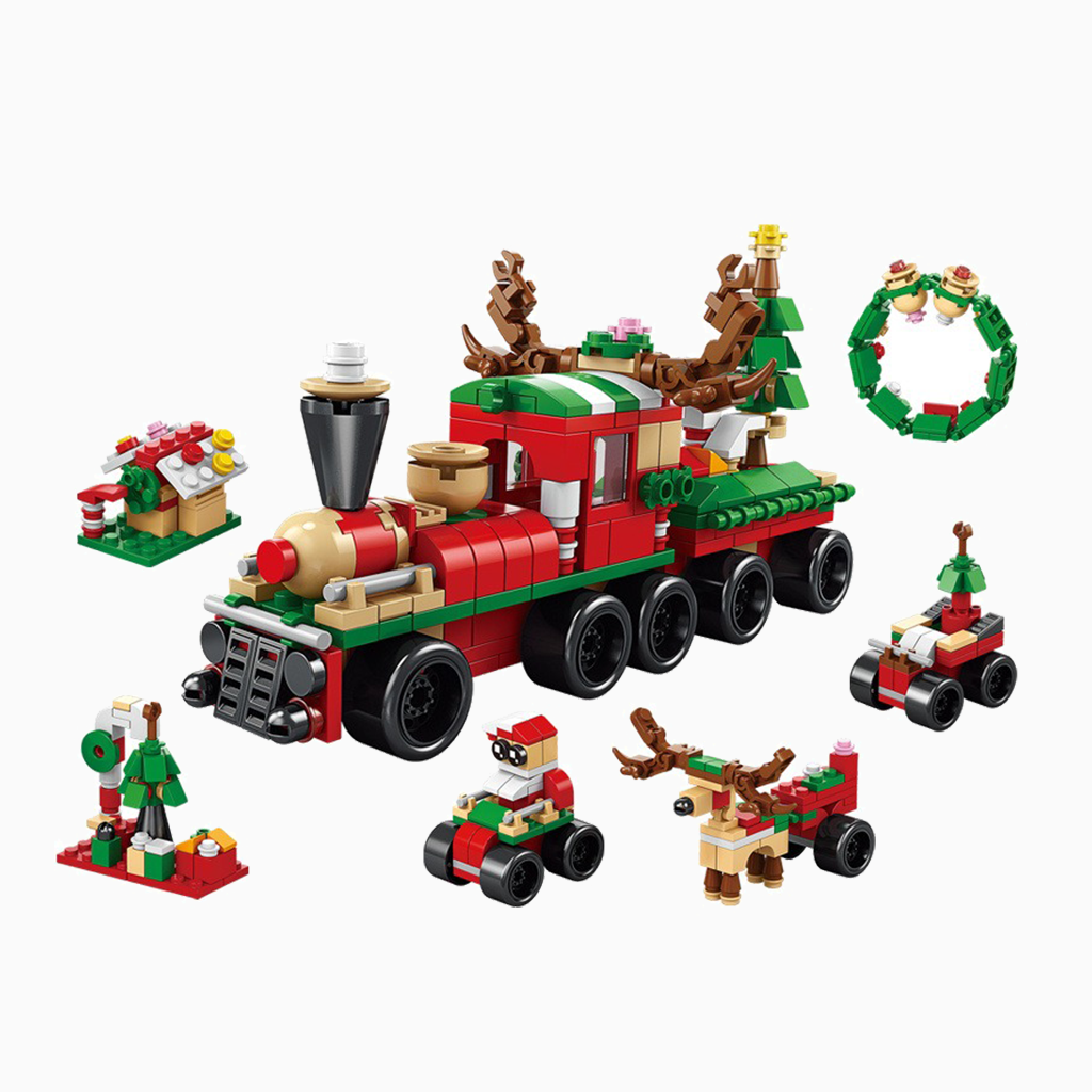 YOTOY Christmas Series Puzzle Building Set, LEGO-Compatible Bricks for Kids, Birthday Gift & Decorative Piece