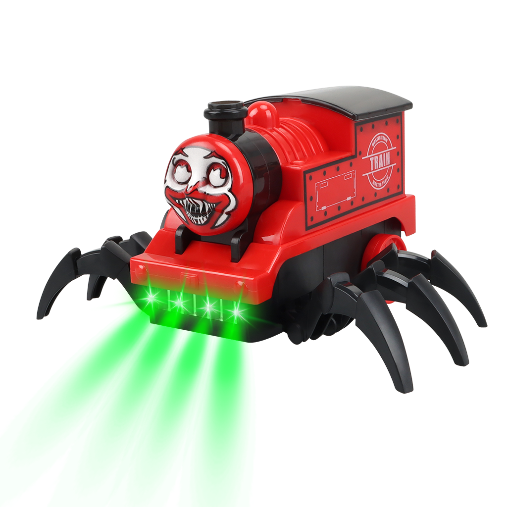 YOTOY Horror Charles Train Electric Omnidirectional Light Toy for Boys - Wholesale Halloween Gift Idea