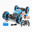 YOTOY Large Dual Remote Control Gesture Sensing Stunt Transforming RC Car - Sideways Drifting & Electric Climbing Remote Toy Vehicle