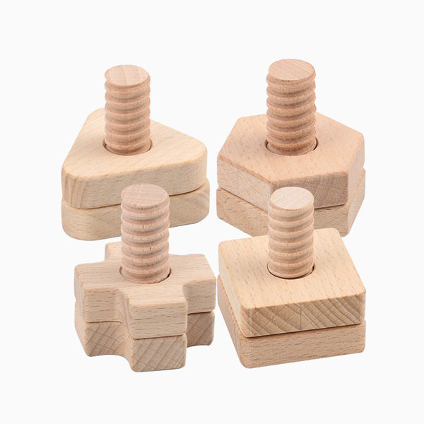YOTOY Geometric shape matching building blocks, screw matching toys for Kids