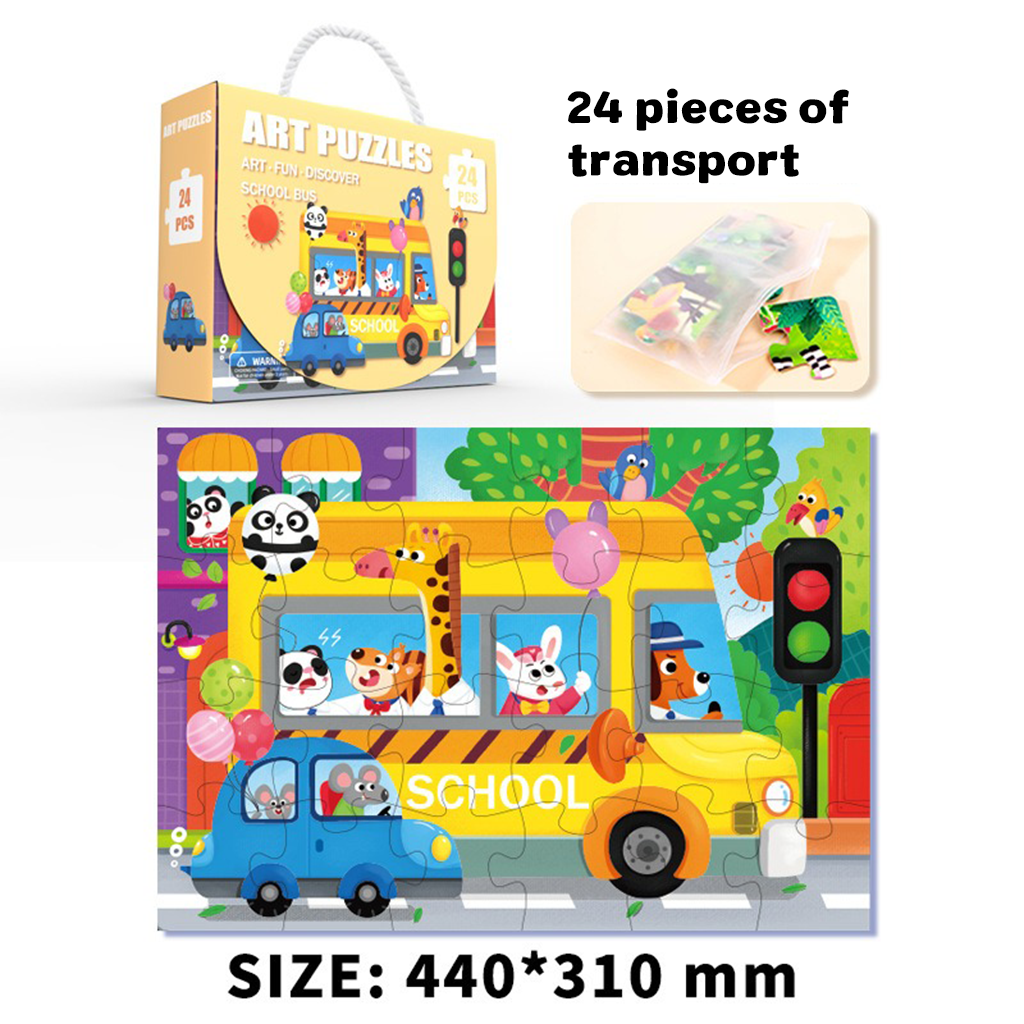 YOTOY Children's Advancement Gift Box - Large Piece Puzzle Handbag for 3-6 Year Olds, Preschool Educational Toys & Prizes