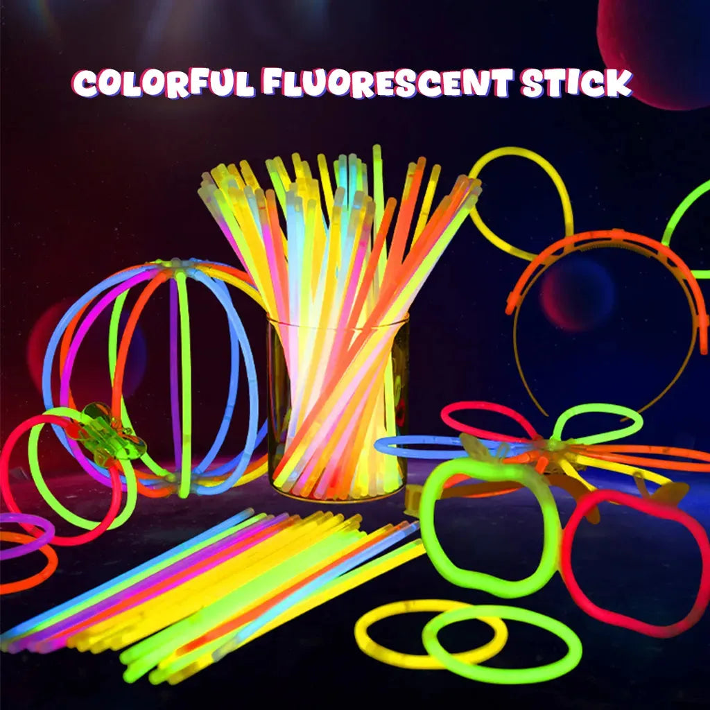 Yotoy Glow Sticks Bulk 8" Bracelets Necklaces