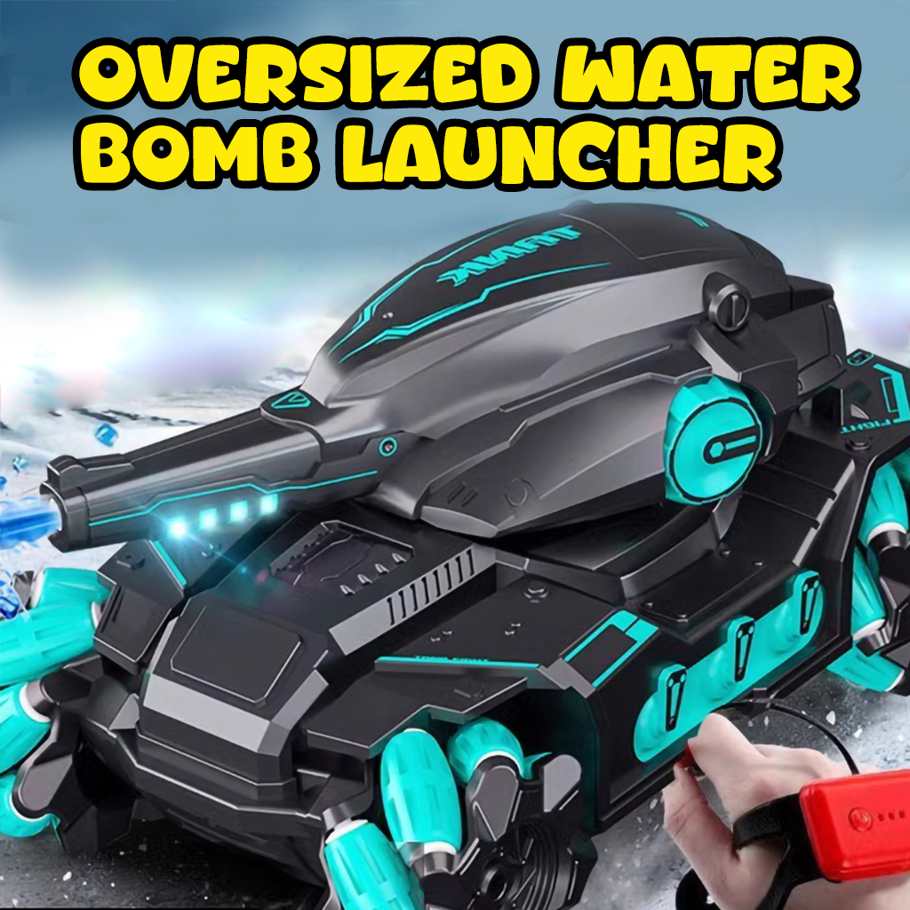 YOTOY Gesture Sensing Tank RC Car 4WD Off-Road Mecha Boy Toy with Water Bullet Shooting Function