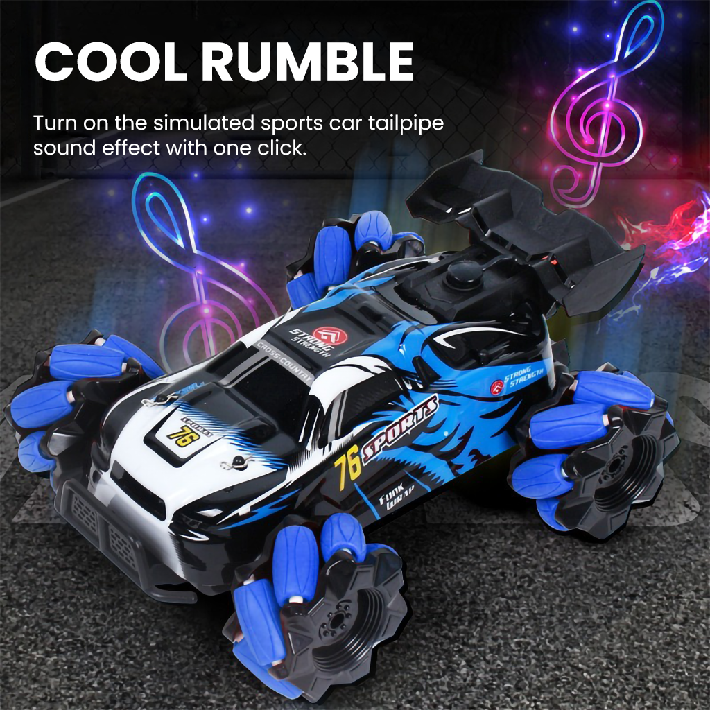 Gesture Control Stunt RC Car with Electric Mist Drift, Off-Road Remote Control Toy for Kids