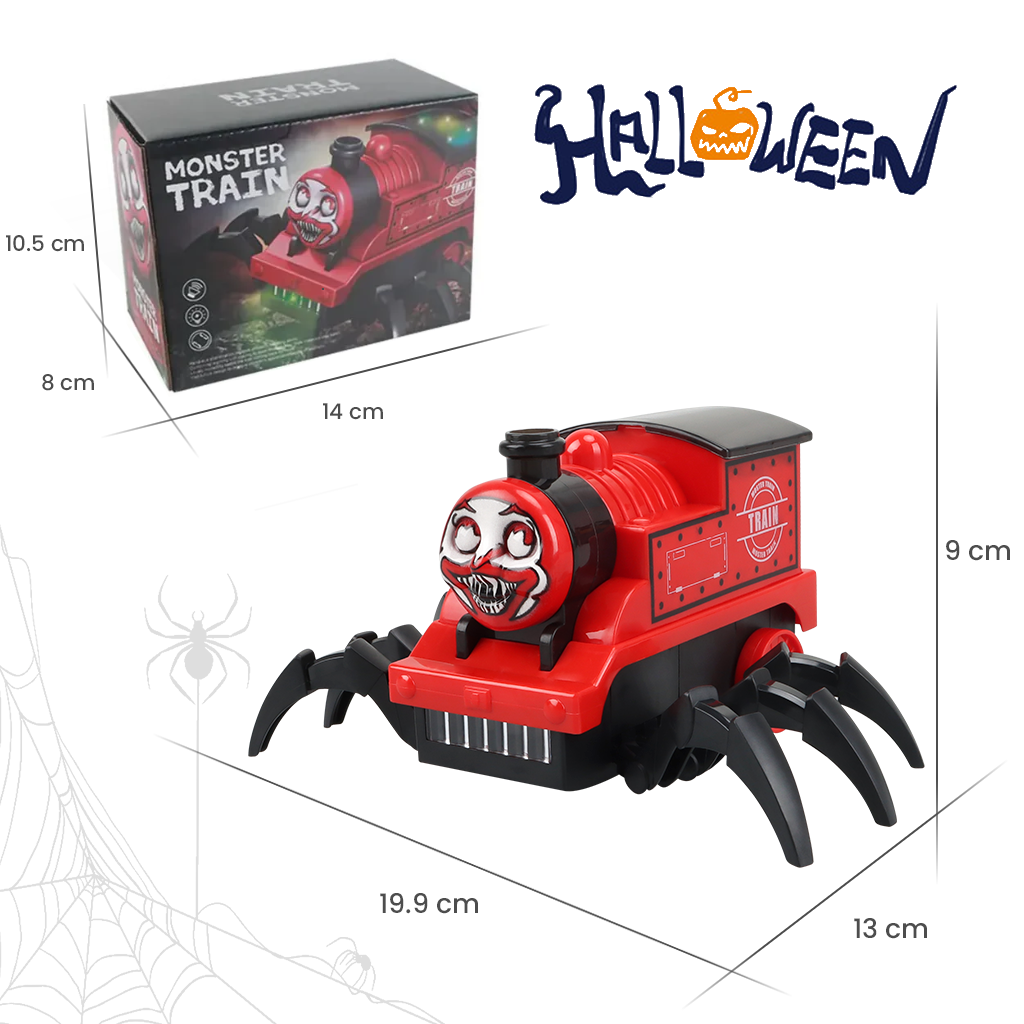 YOTOY Horror Charles Train Electric Omnidirectional Light Toy for Boys - Wholesale Halloween Gift Idea