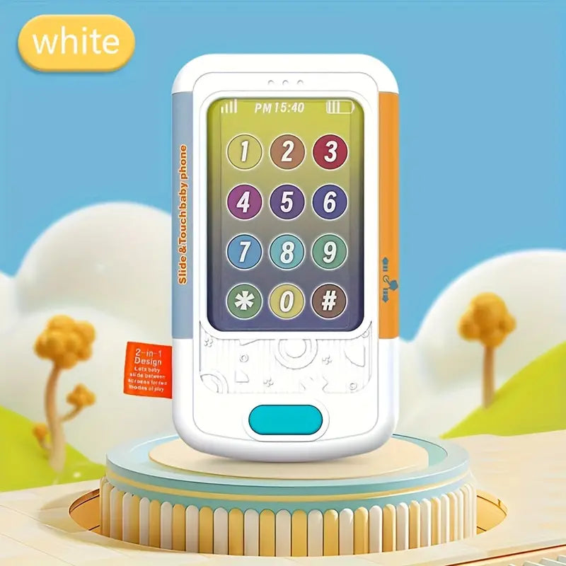 YOTOY Vibrant Music Mate: Interactive Baby Phone with Sliding Buttons, Educational Tunes & Lights