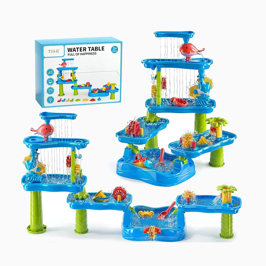 YOTOY Rain Showers Pond Toddler Water Table: Sensational Outdoor Fun for Ages 3-8