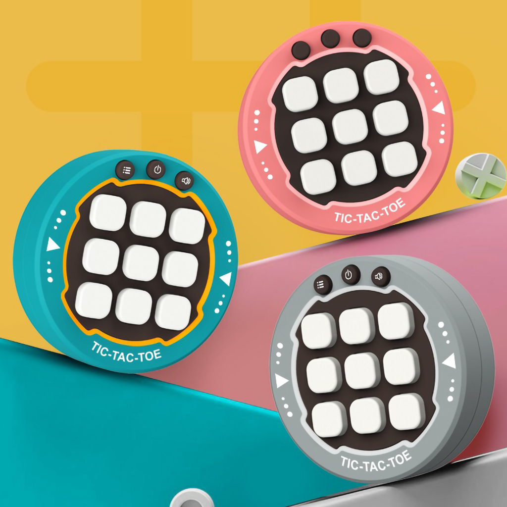 YOTOY Triple Connect 4-in-a-Row Tic Tac Toe - Interactive Desktop Game for Kids' Cognitive Skills Development