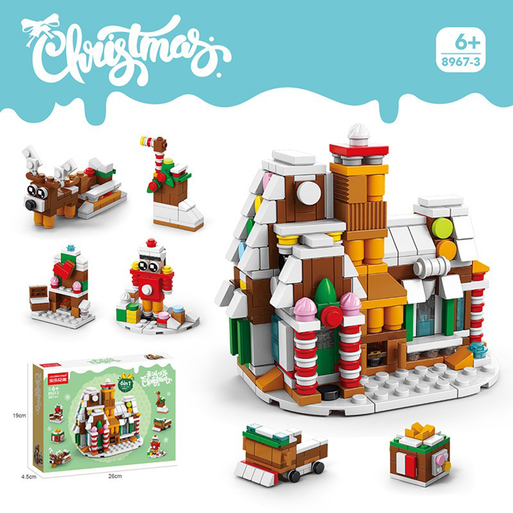 YOTOY Christmas Series Puzzle Building Set, LEGO-Compatible Bricks for Kids, Birthday Gift & Decorative Piece