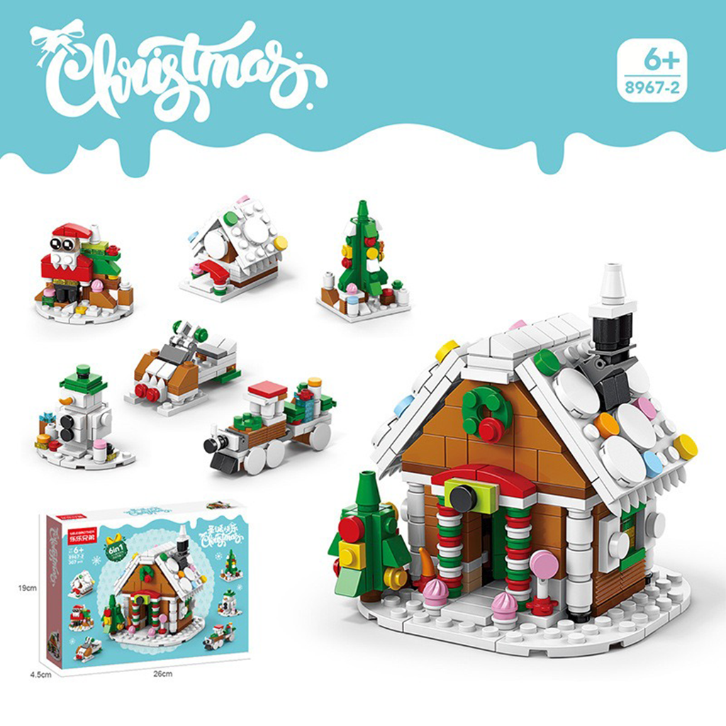 YOTOY Christmas Series Puzzle Building Set, LEGO-Compatible Bricks for Kids, Birthday Gift & Decorative Piece