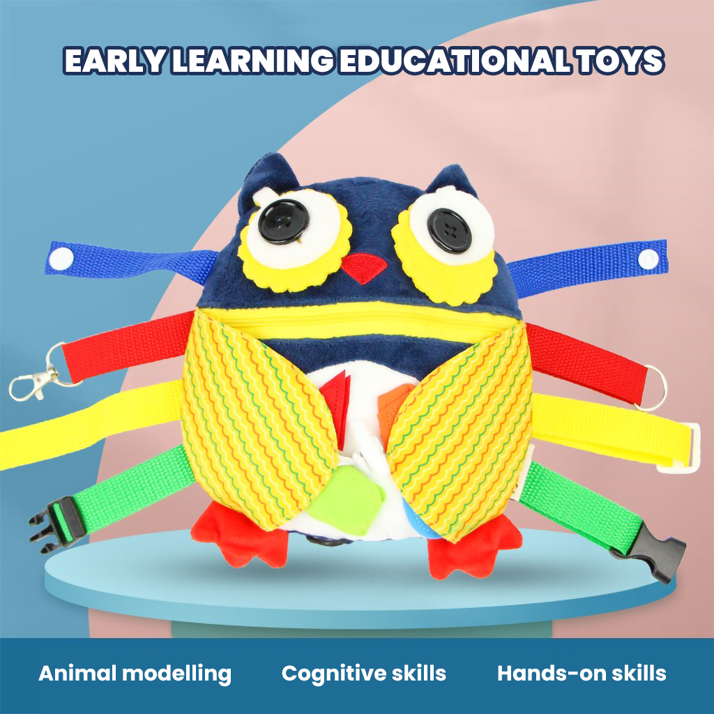 YOTOY New Children's Early Learning Toy - Intellectual Development Ladybug Owl Animal Educational Building Set