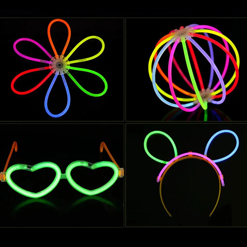 Yotoy Glow Sticks Bulk 8" Bracelets Necklaces