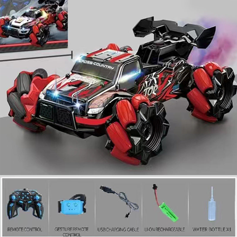 Gesture Control Stunt RC Car with Electric Mist Drift, Off-Road Remote Control Toy for Kids