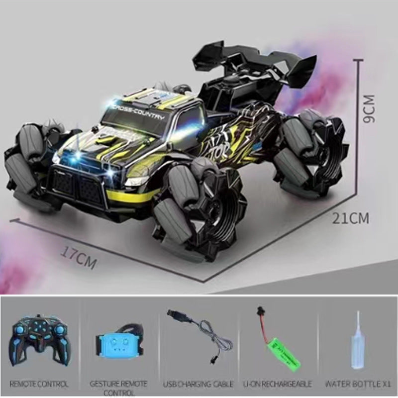 Gesture Control Stunt RC Car with Electric Mist Drift, Off-Road Remote Control Toy for Kids