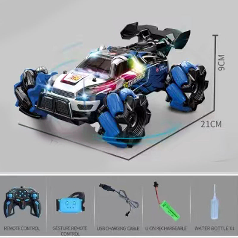 Gesture Control Stunt RC Car with Electric Mist Drift, Off-Road Remote Control Toy for Kids