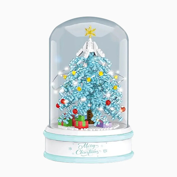 YOTOY Crystal Christmas Tree Puzzle Building Blocks Music Box Christmas Gift For Children