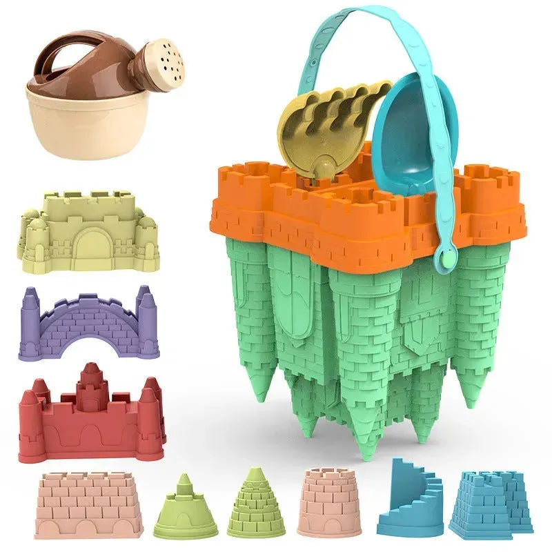 YOTOY 19-Piece Kids Baby Castle Sandbox Toy Set - YOTOY