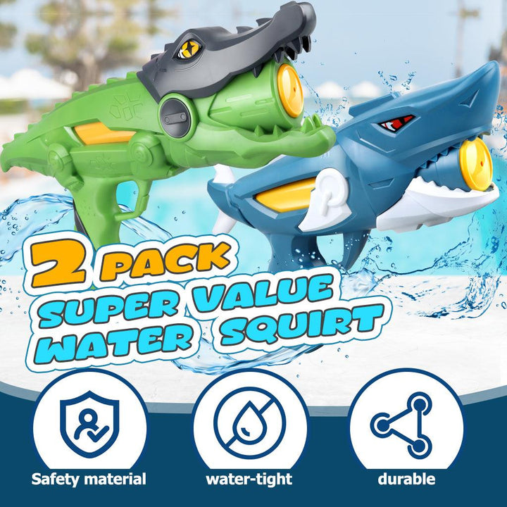 YOTOY 2 Pack Water Gun - Shark Crocodile - YOTOY