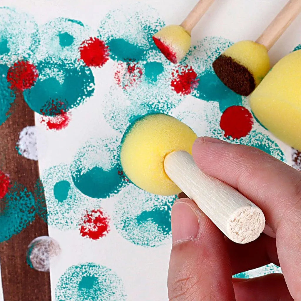 YOTOY 21-Piece Sponge Stamp Painting Art Tools - YOTOY