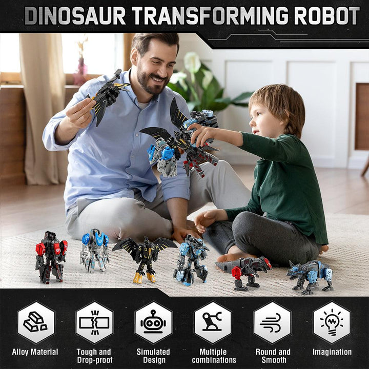 YOTOY 4 in 1 Transforming Robot Dinosaur Toys - YOTOY