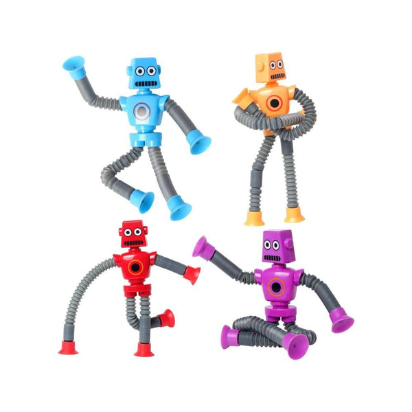 YOTOY 4 Pcs Telescopic Suction Cup Robot Toy - YOTOY