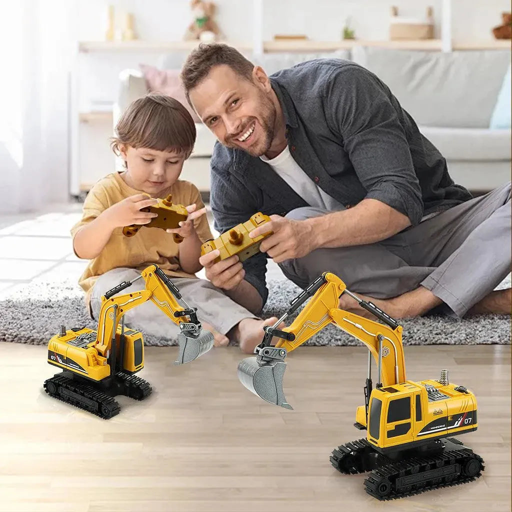 YOTOY 360-degree Rotating Alloy Remote Control Excavator - YOTOY