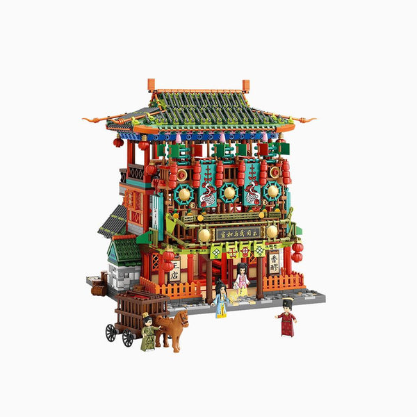 YOTOY Along the River During the Qingming Festival Architectural Set Building Blocks - YOTOY