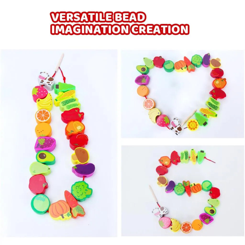 YOTOY Animal Fruit String String Beaded Educational Toys 0-3 - YOTOY