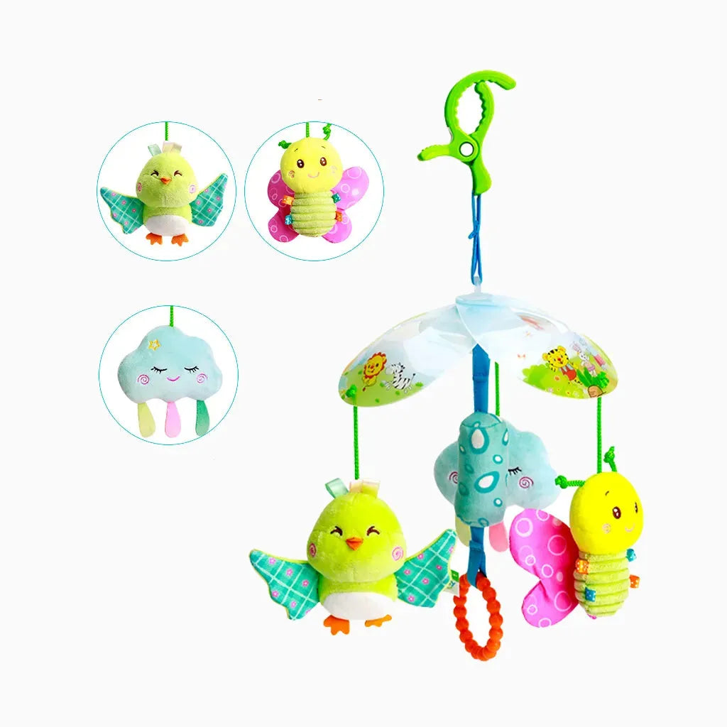 YOTOY Baby Crib Mobile with Rotating Wind Chimes & Ocean Animal Toys for Strollers - YOTOY