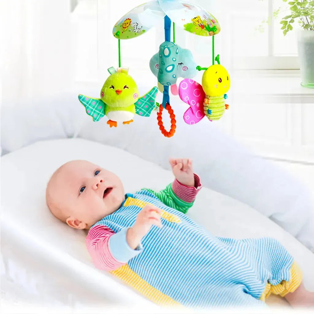 YOTOY Baby Crib Mobile with Rotating Wind Chimes & Ocean Animal Toys for Strollers - YOTOY