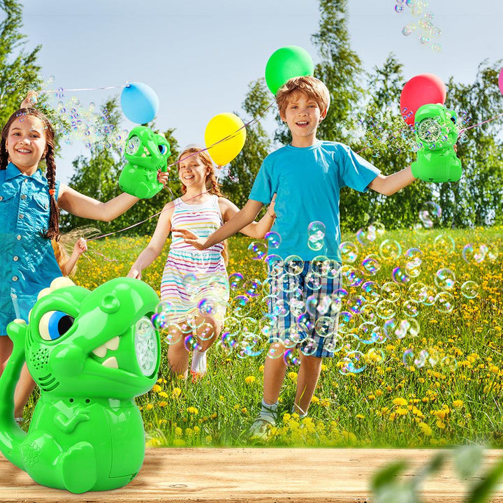 YOTOY Bubble Machine for Kids Dinosaur Bubble Gun - YOTOY