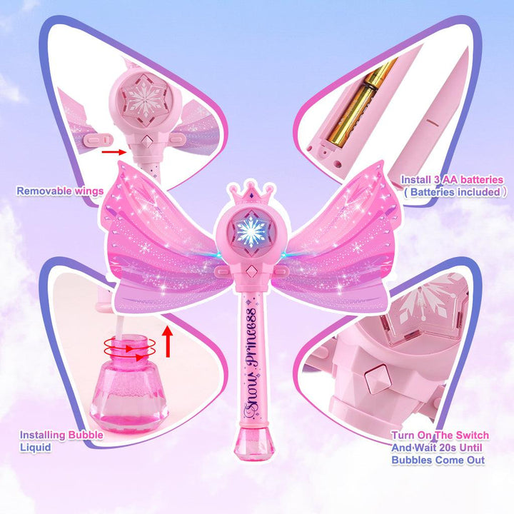 YOTOY Bubble Wands for Kids Girls - Fairy Magic Wand - YOTOY