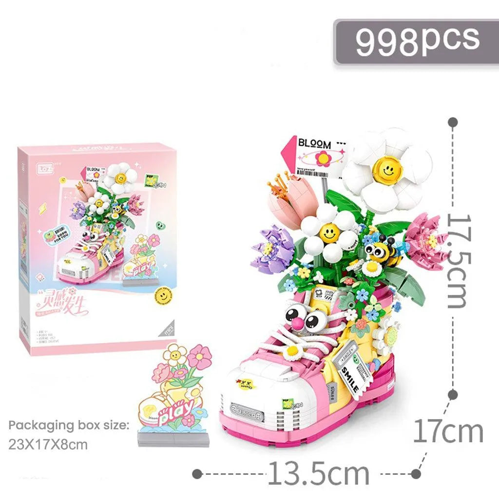 YOTOY Building Blocks Flower Hole Shoes Creative Assembly Toys - YOTOY