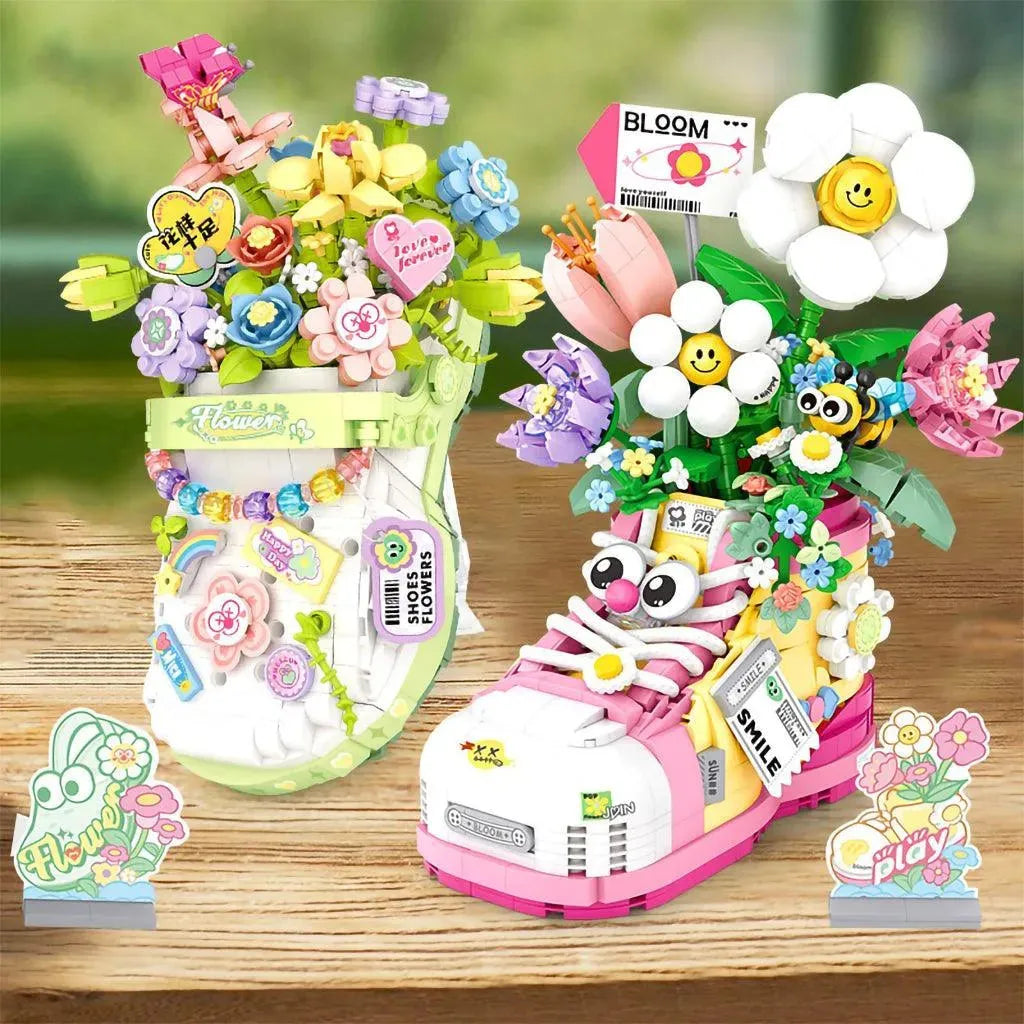 YOTOY Building Blocks Flower Hole Shoes Creative Assembly Toys - YOTOY