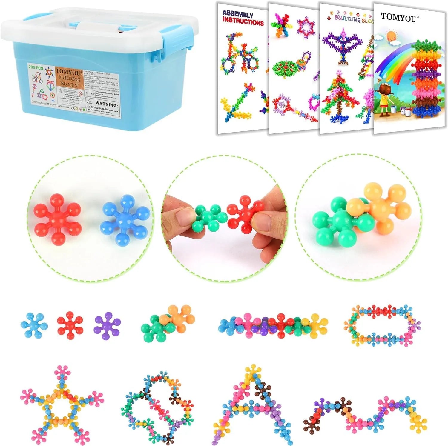 YOTOY Building Blocks Kids STEM Toys Educational Discs Sets - YOTOY