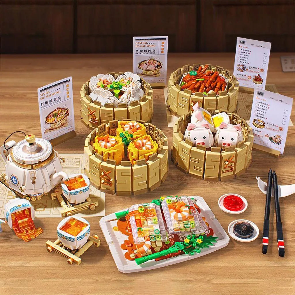 YOTOY Cantonese-style Morning Tea Snacks Creative Building Block Toys - YOTOY