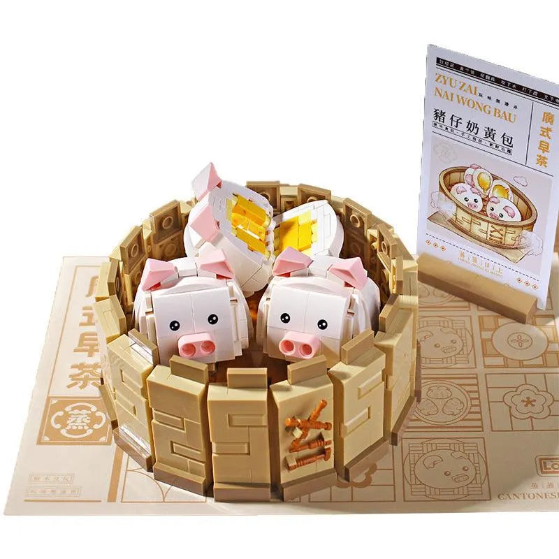 YOTOY Cantonese-style Morning Tea Snacks Creative Building Block Toys - YOTOY