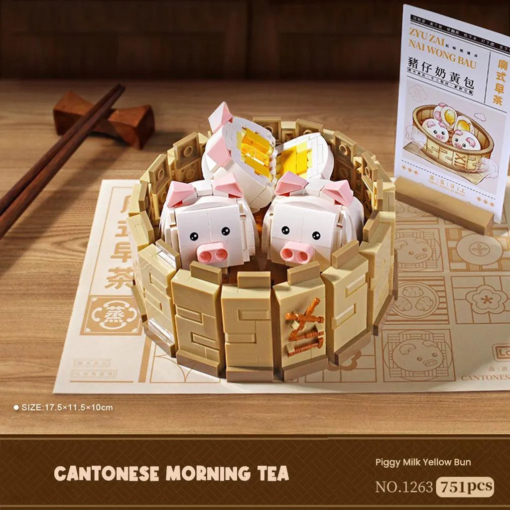 YOTOY Cantonese-style Morning Tea Snacks Creative Building Block Toys - YOTOY