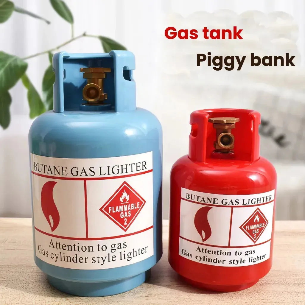 YOTOY Children's Christmas Gift: Creative Gas Bottle Piggy Bank - Adorable Home Décor & Money Saving Tin - YOTOY