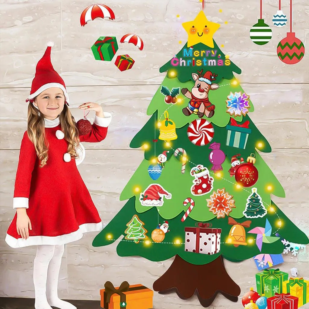 YOTOY Children'S Handmade Diy Felt Christmas Tree - YOTOY