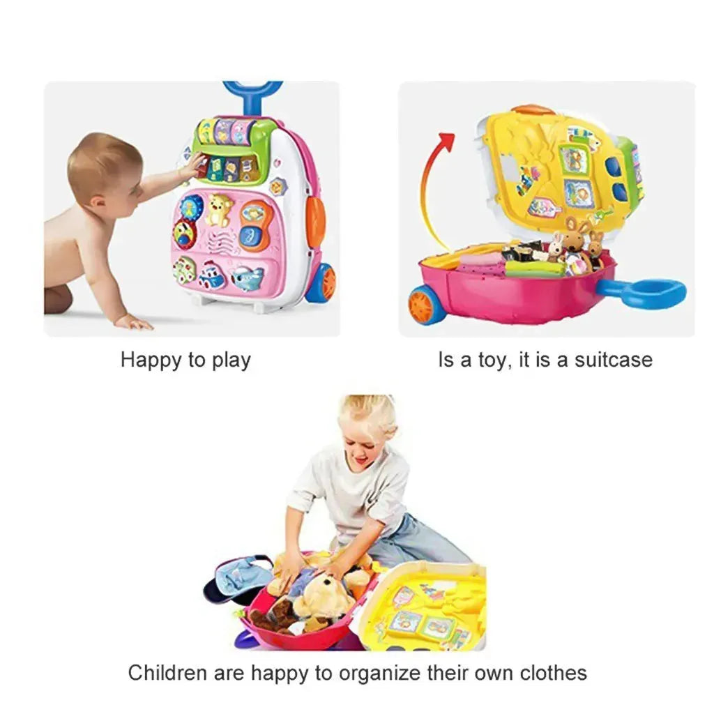 YOTOY Children'S Simulated Pretend Play Suitcase Toy - YOTOY