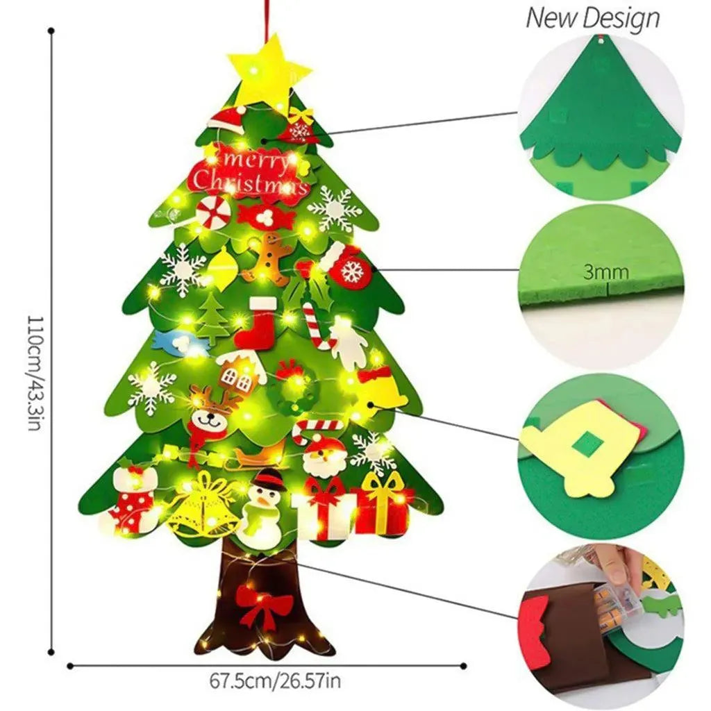 YOTOY Christmas Felt Three-Dimensional Non-Woven Fabric Christmas Tree - YOTOY