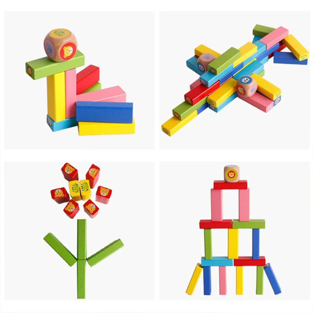 YOTOY Creative 54-Piece Stacking Blocks - YOTOY