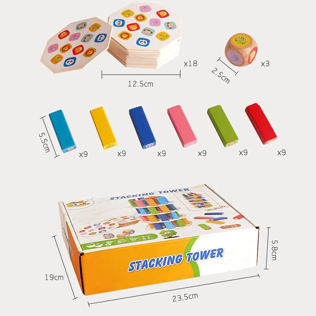 YOTOY Creative 54-Piece Stacking Blocks - YOTOY