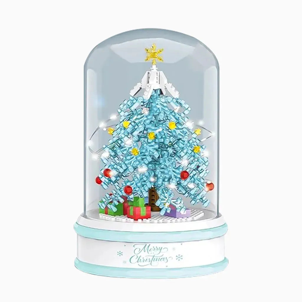 YOTOY Crystal Christmas Tree Puzzle Building Blocks Music Box Christmas Gift For Children - YOTOY