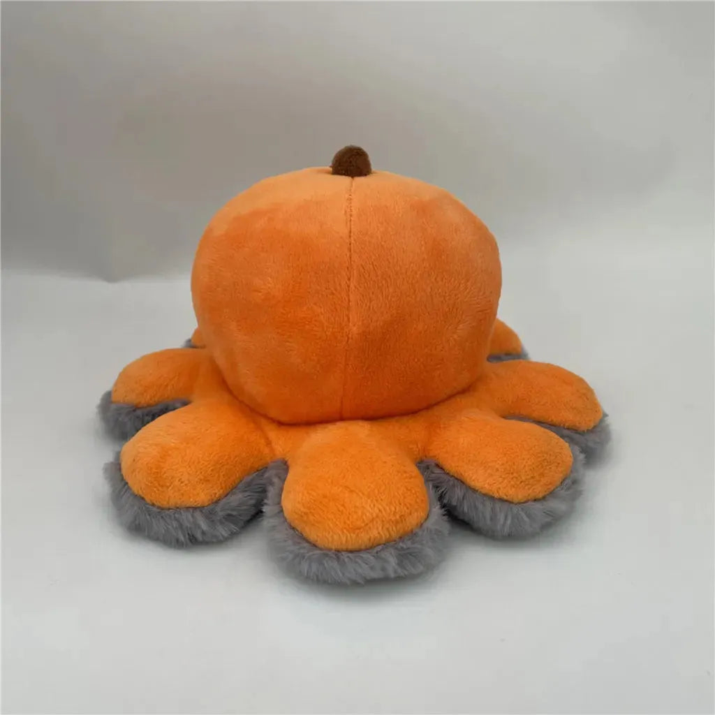 YOTOY Customizable Halloween Flip Sequin Pumpkin Plush Toy - Reversible Jack-O'-Lantern Doll - YOTOY